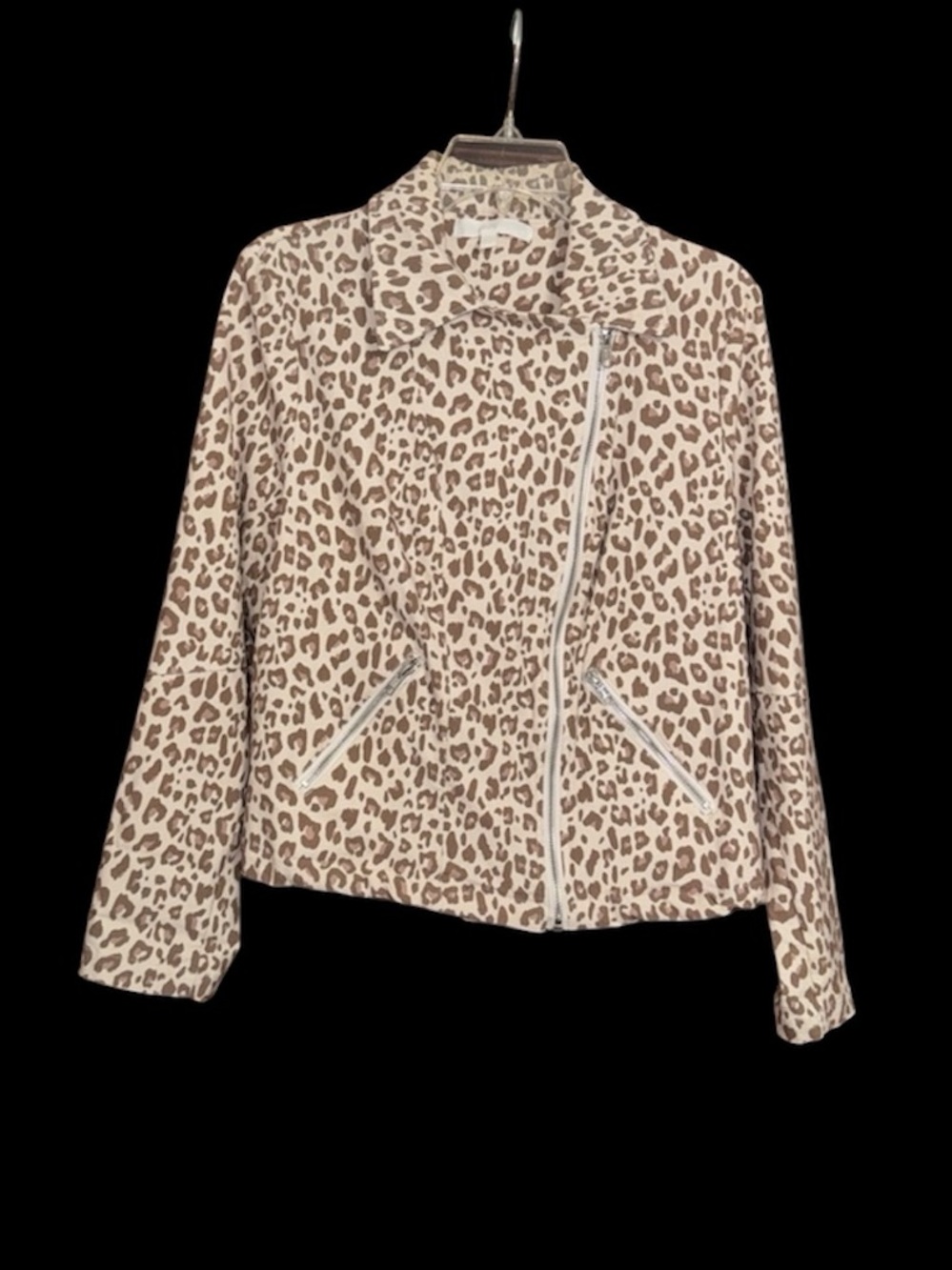 Leopard Print Zip-Front Jacket - Picture 2 of 16